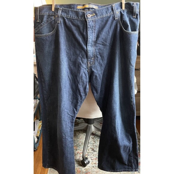 Y2K Mens Levis Silvertab Slouch Jeans Loose Size 42x30 Denim Baggy HipHop Skater - Picture 1 of 5